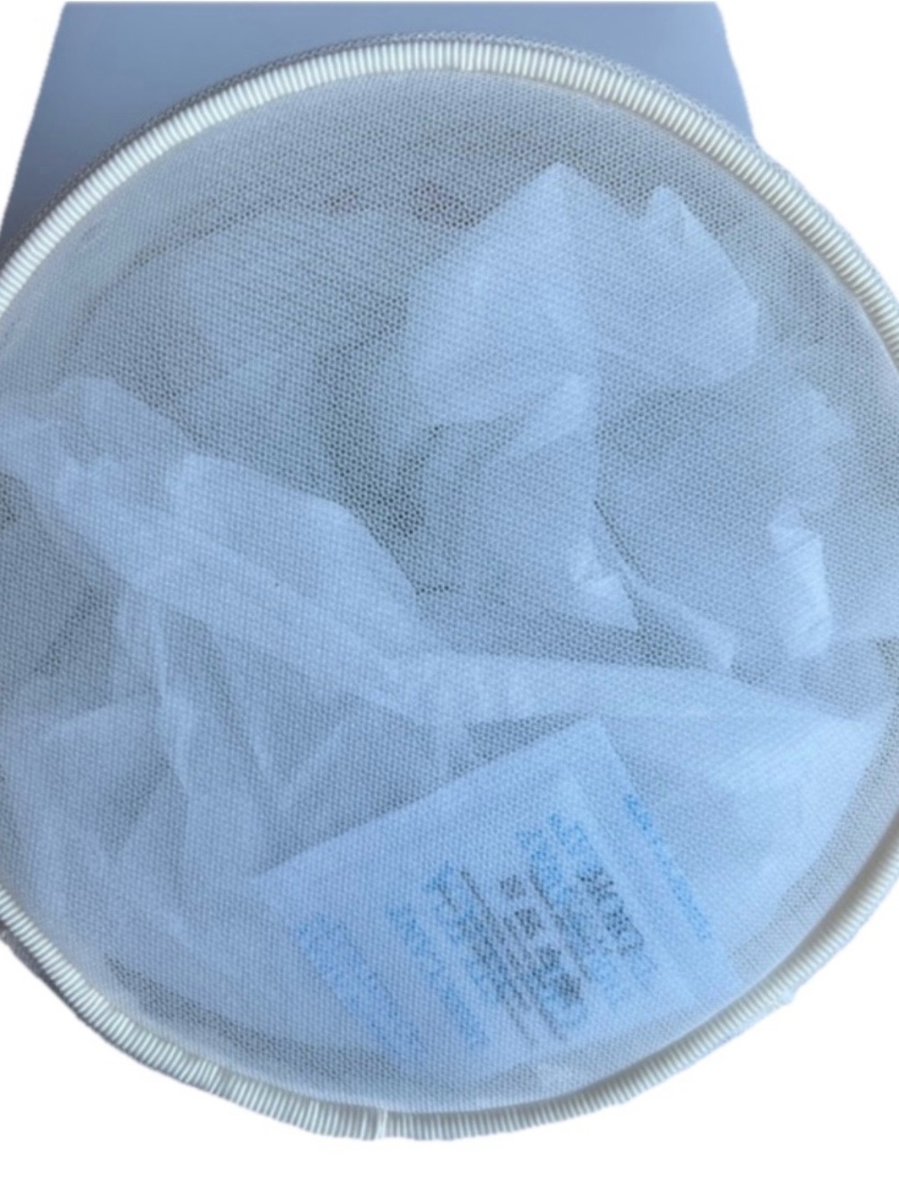DIOR Embroidered Butterfly Round Pouch in Light Blue and Pink - Picture 3 of 10